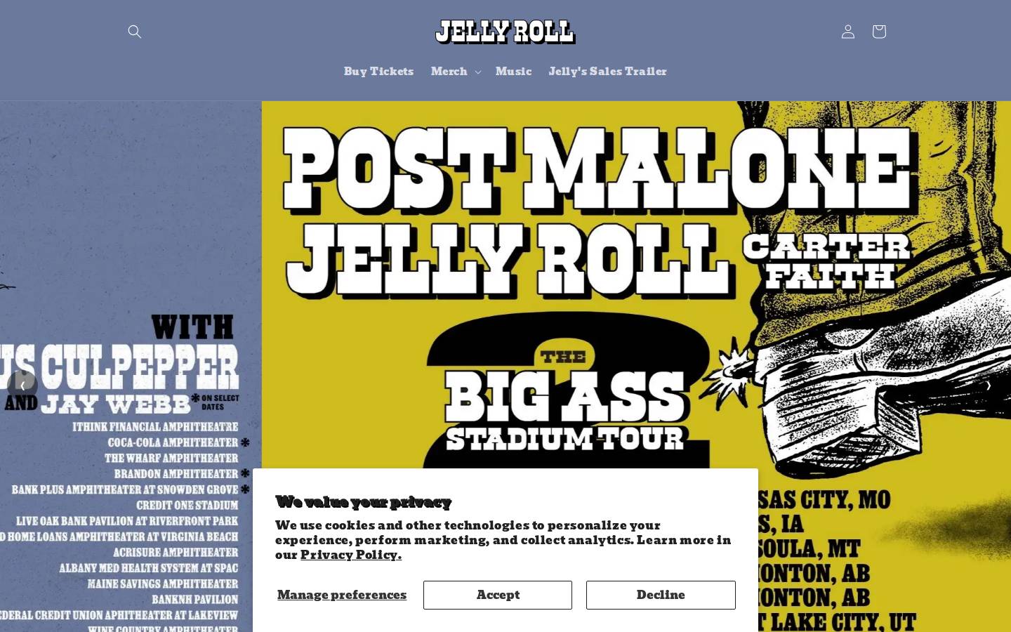 jellyroll615.com homepage screenshot