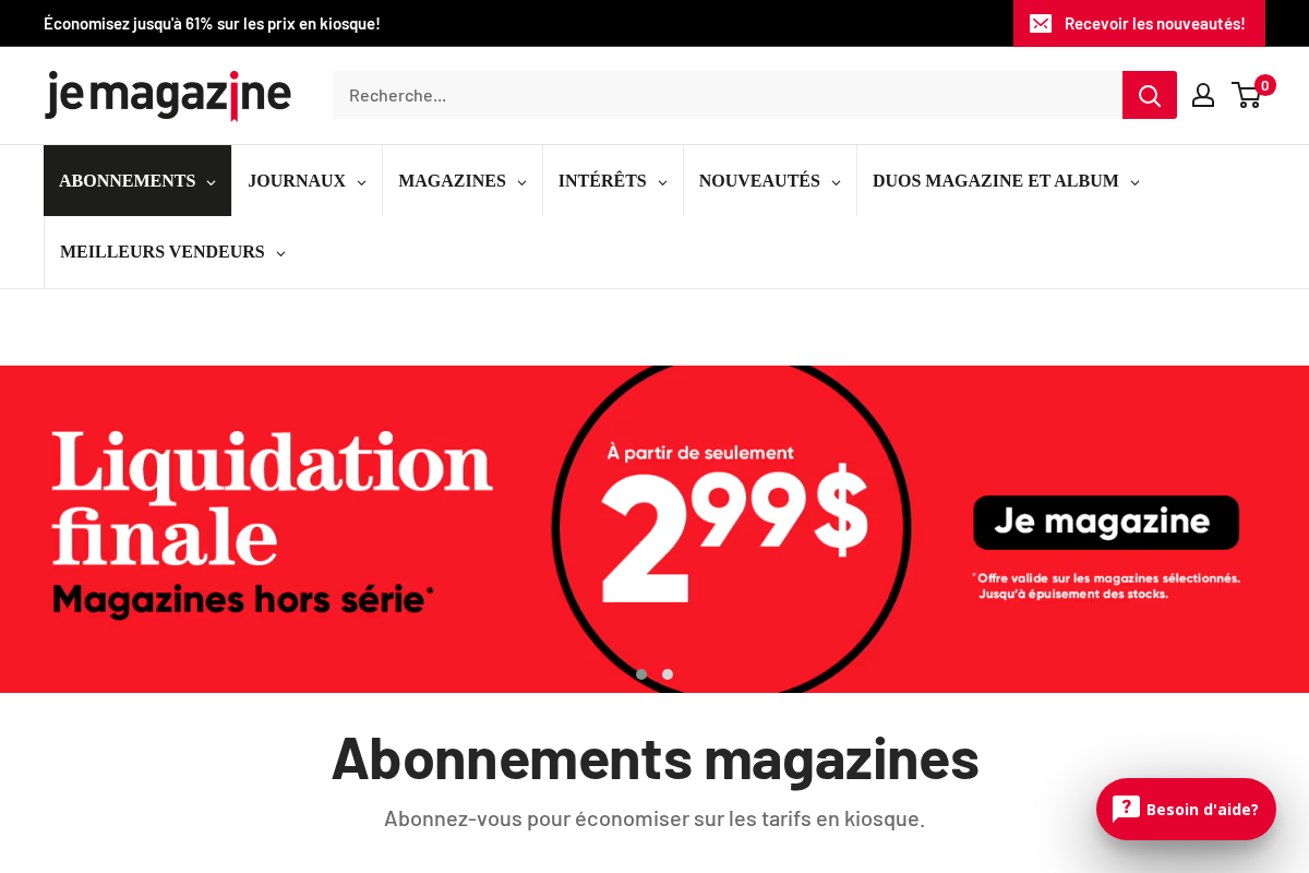 Je Magazine homepage screenshot