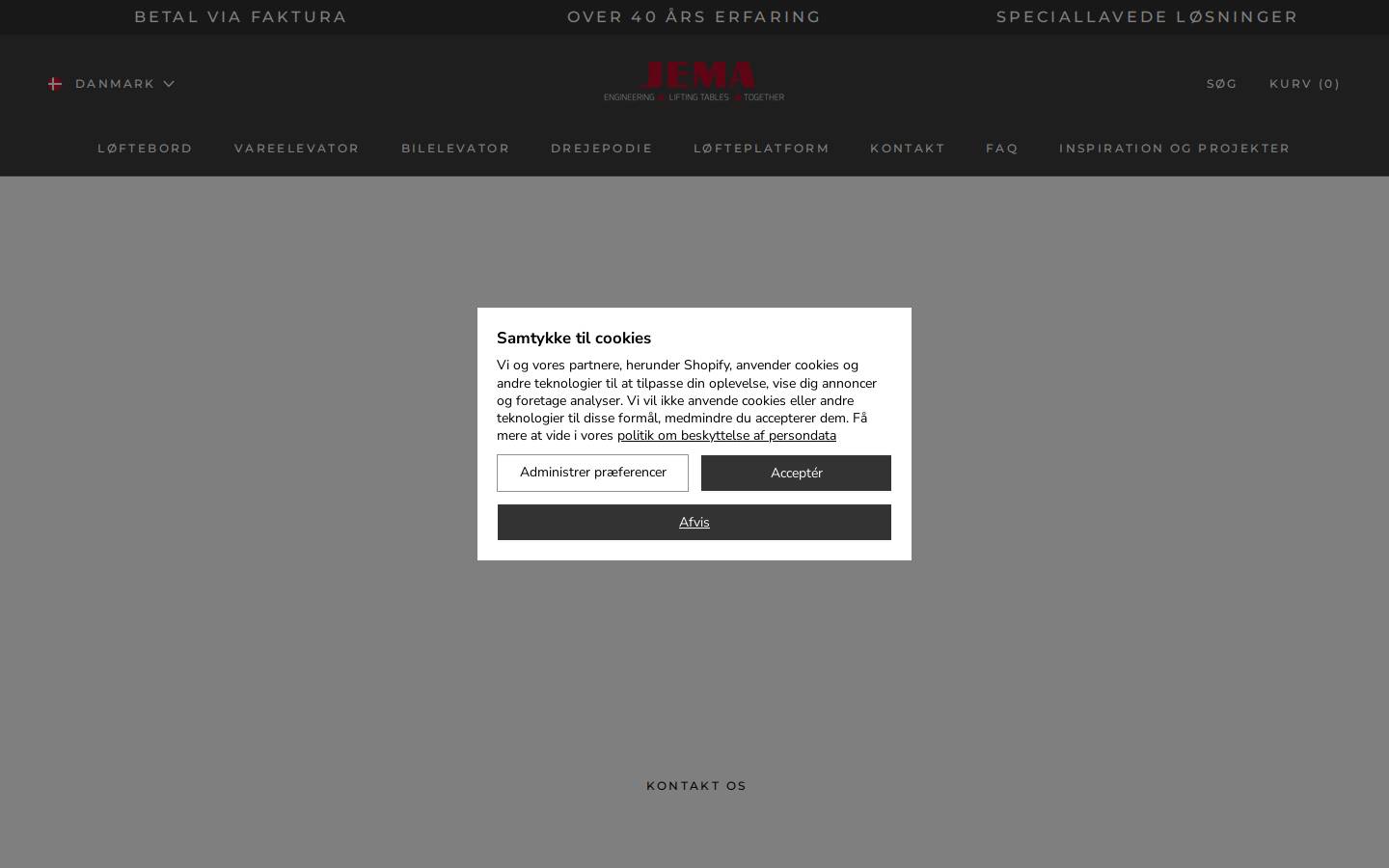 jemalift.dk homepage screenshot