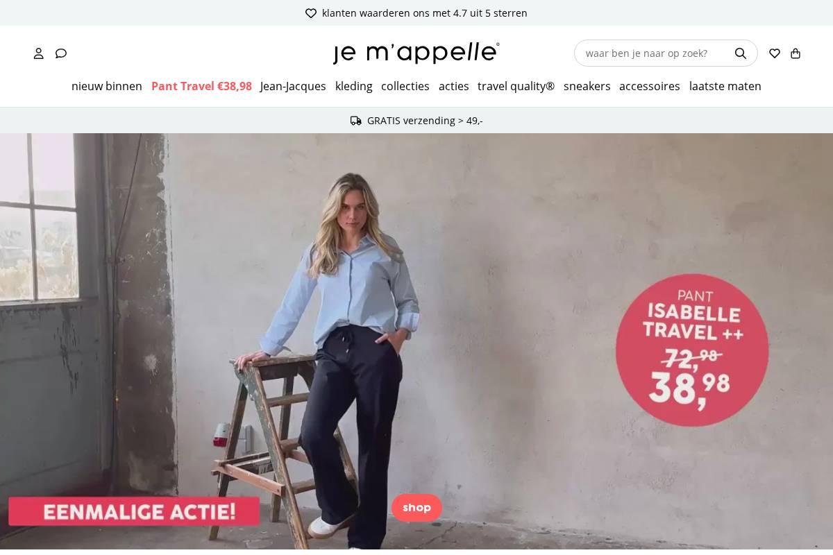Je m'appelle homepage screenshot