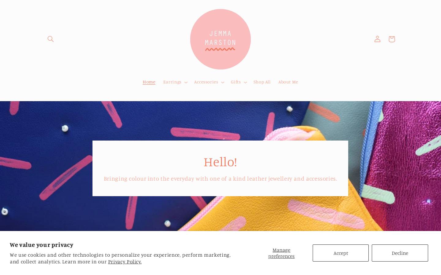 jemmamarston.com homepage screenshot