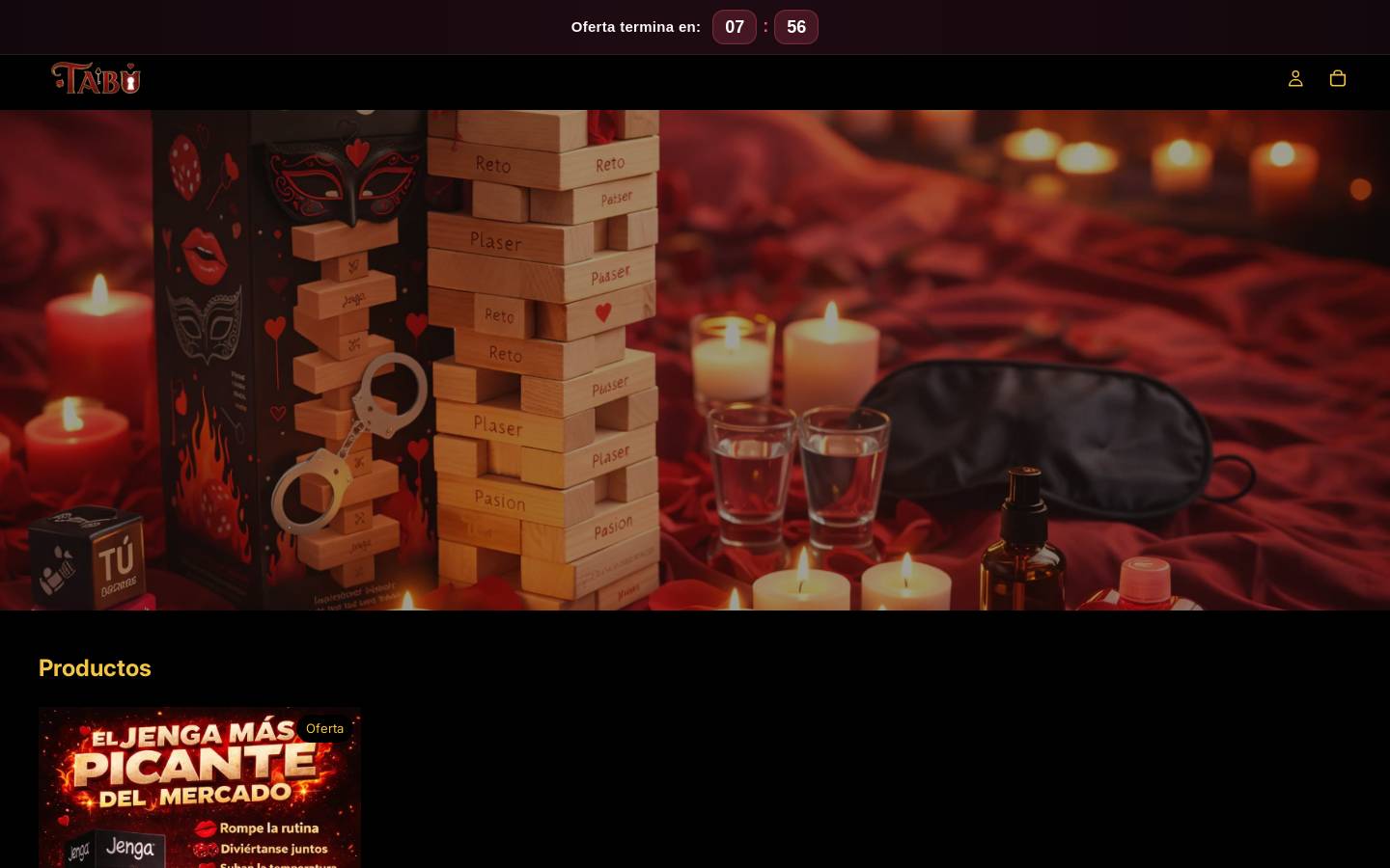 jengaparejas.store homepage screenshot