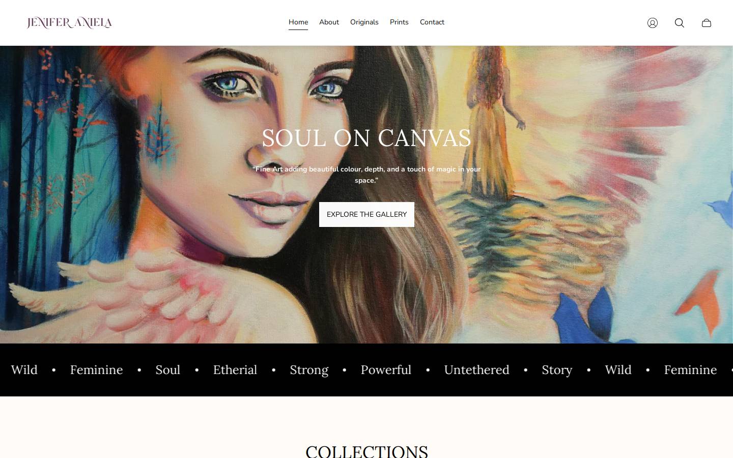 jeniferaniela.com homepage screenshot
