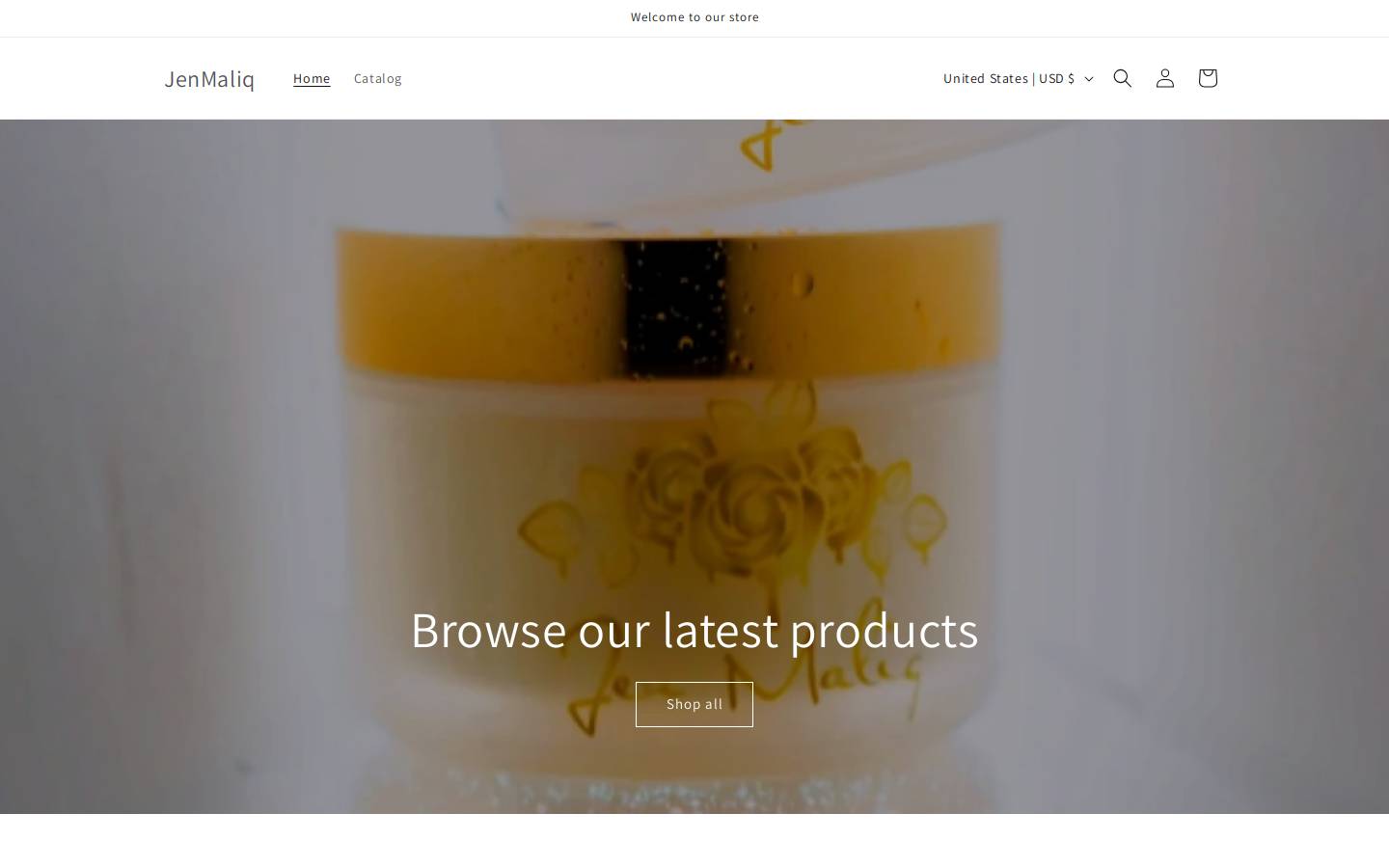 jenmaliq.com homepage screenshot