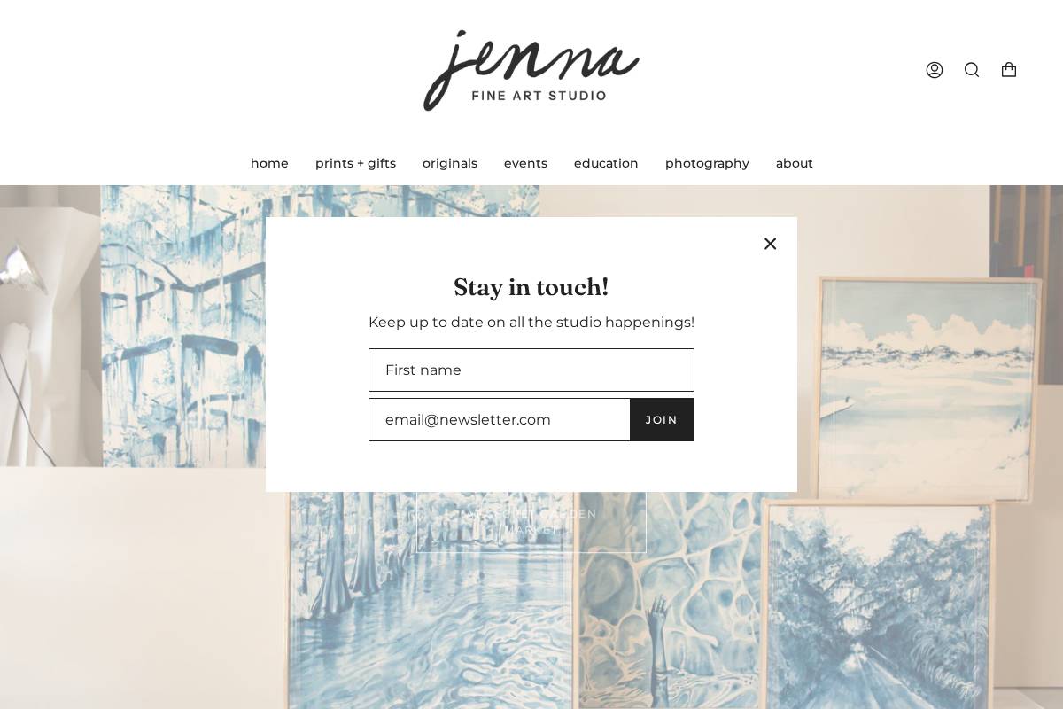 jenna-alexander.com homepage screenshot