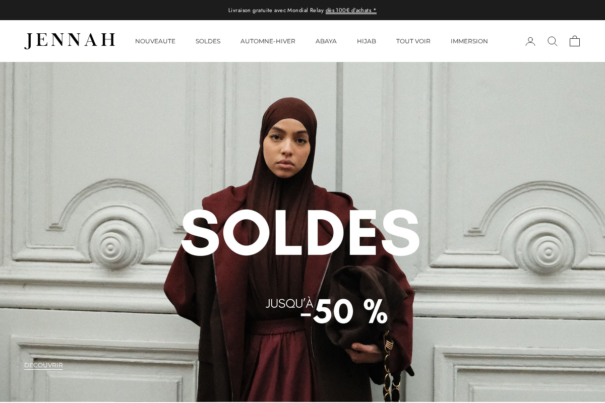 JENNAH homepage screenshot