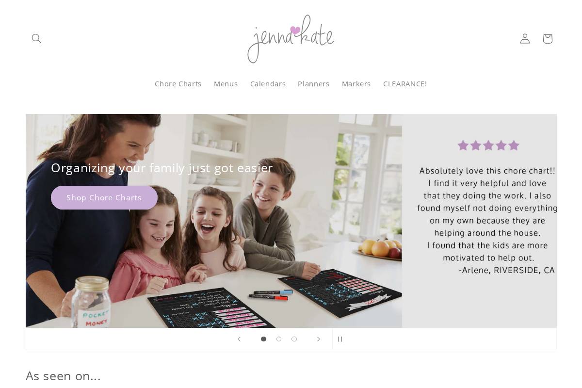 jennakate.biz homepage screenshot