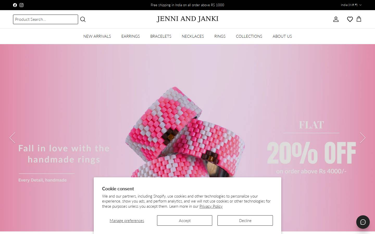 jenniandjanki.com homepage screenshot