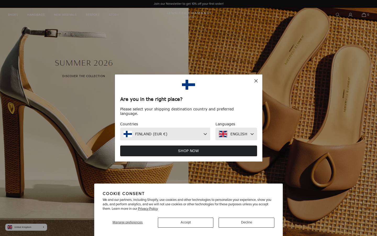 Jenniferchamandi homepage screenshot