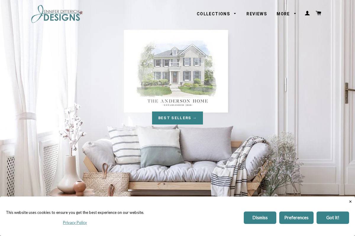 jenniferditterich.com homepage screenshot