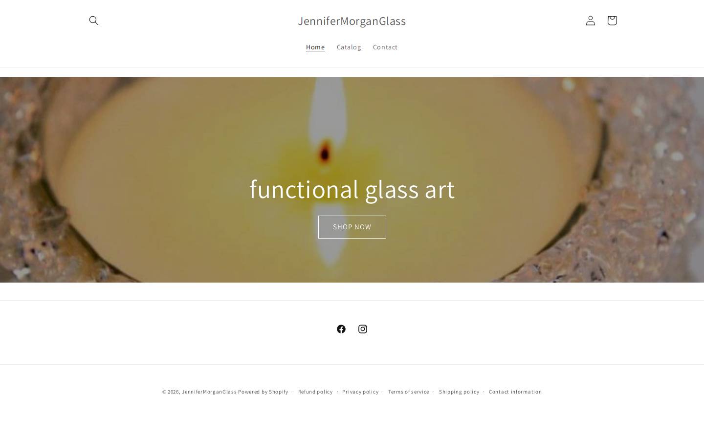 jennifermorganglass.com homepage screenshot