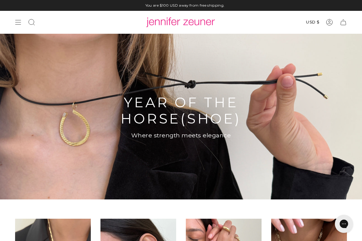 Jennifer Zeuner Jewelry homepage screenshot
