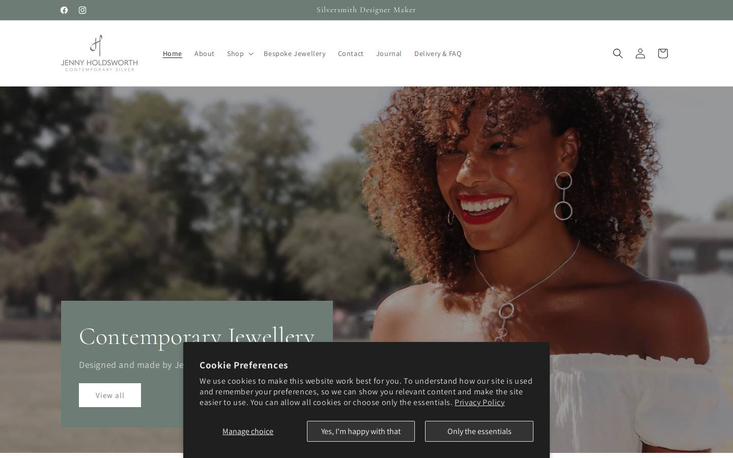 jennyholdsworth.com homepage screenshot