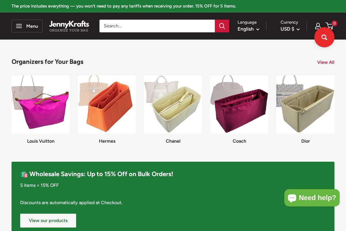 jennykrafts.com homepage screenshot