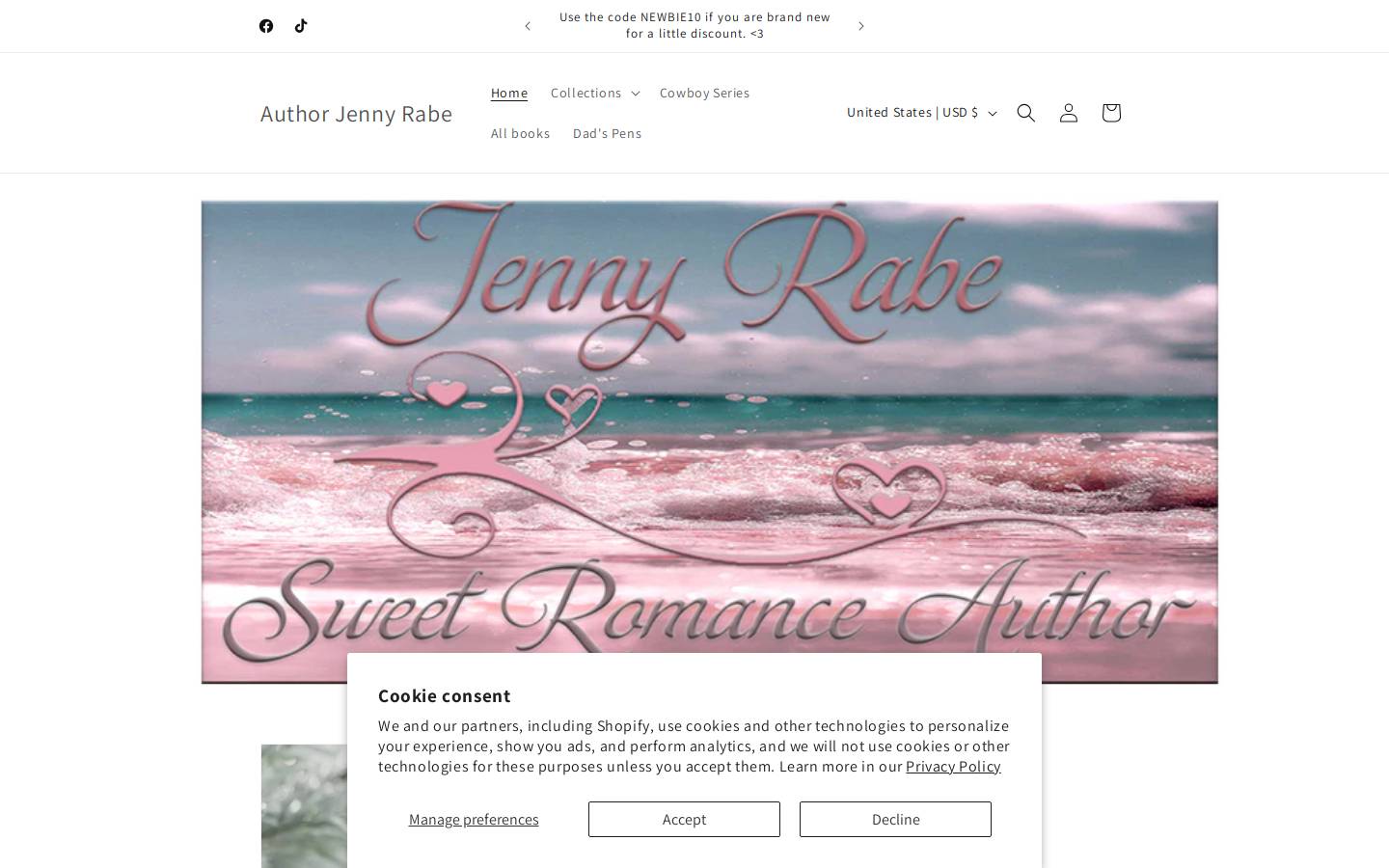 jennyrabe.com homepage screenshot