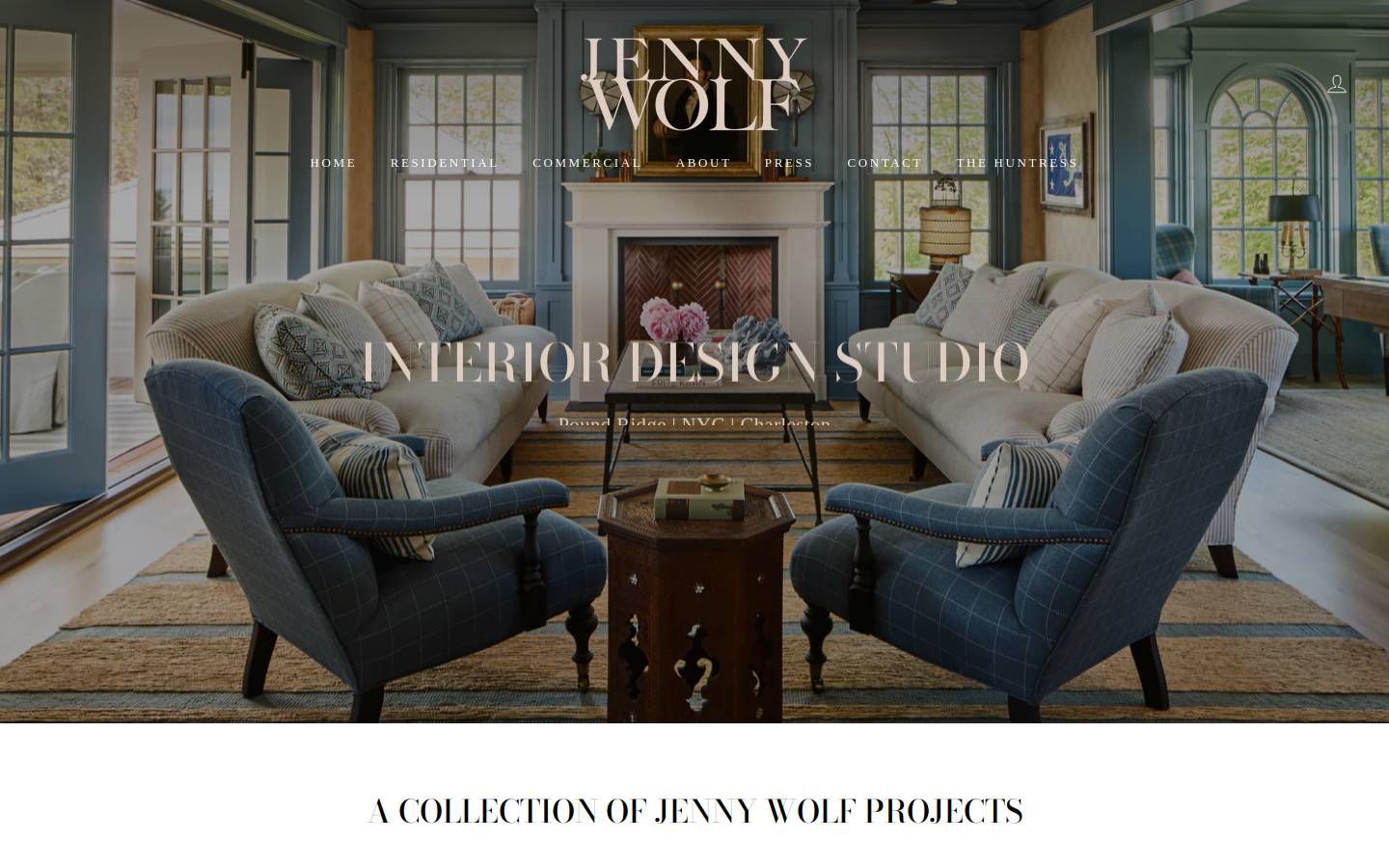jennywolfinteriors.com homepage screenshot