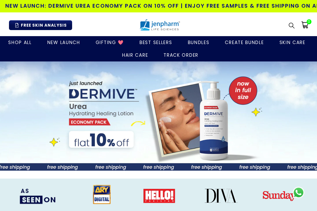 jenpharm.com homepage screenshot