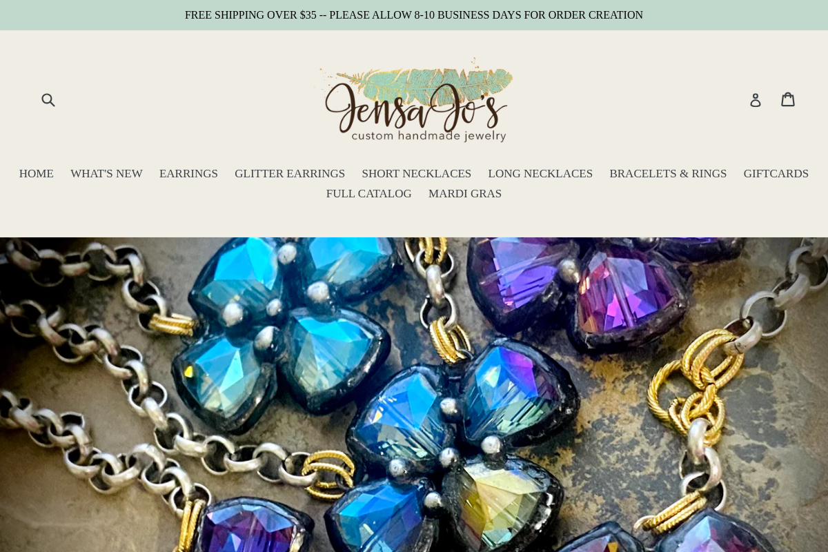 Jensa Jo's homepage screenshot