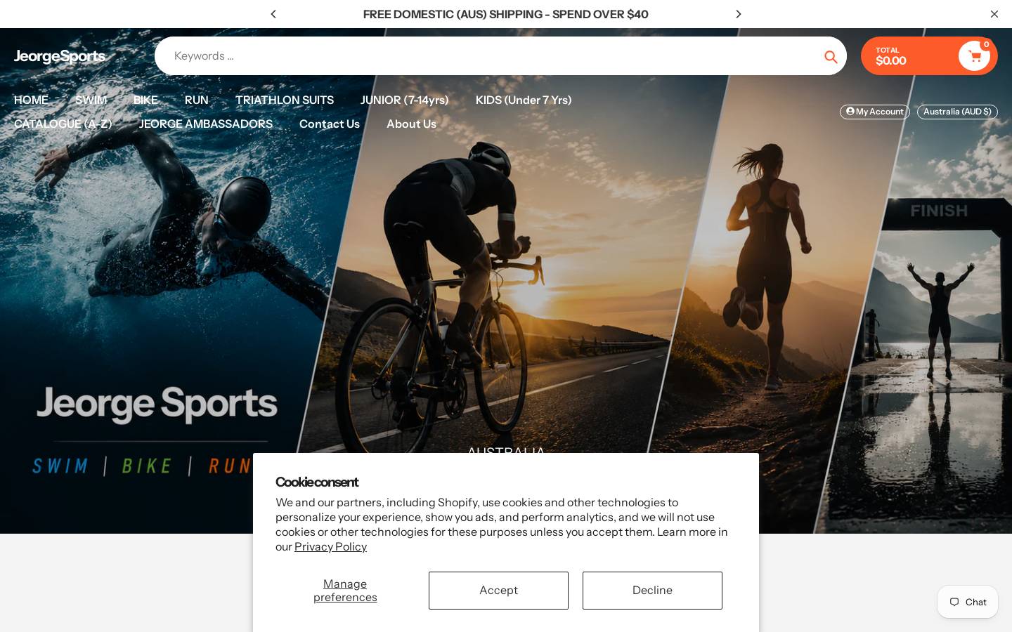 jeorgeproducts.com.au homepage screenshot