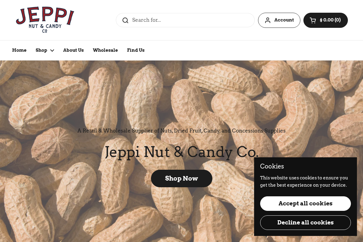 jeppi.com homepage screenshot