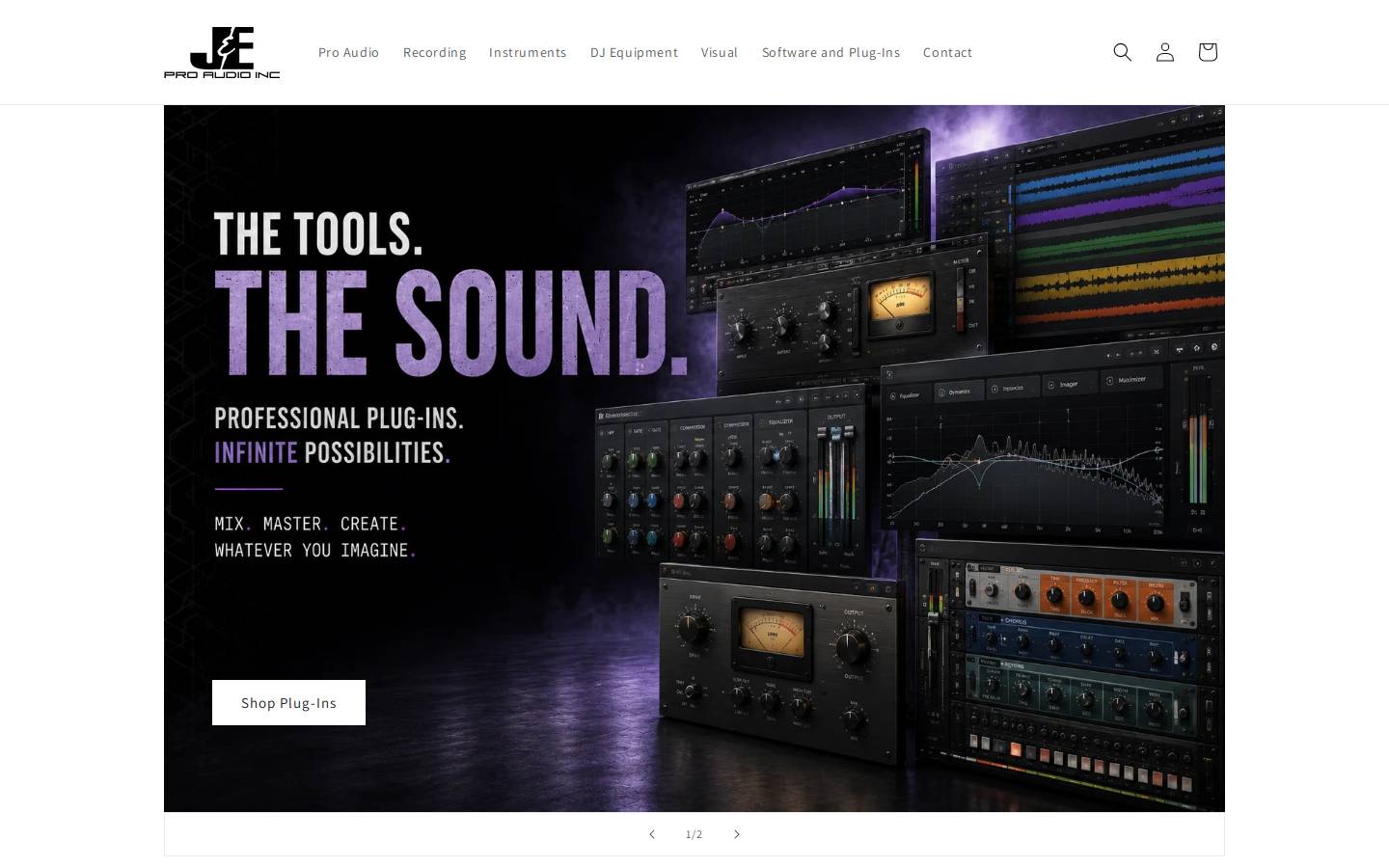 jeproaudio.com homepage screenshot