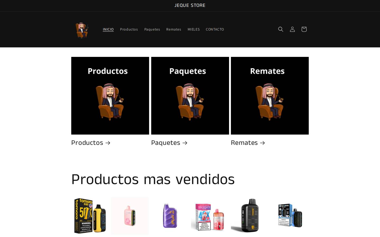 jequestore.com homepage screenshot