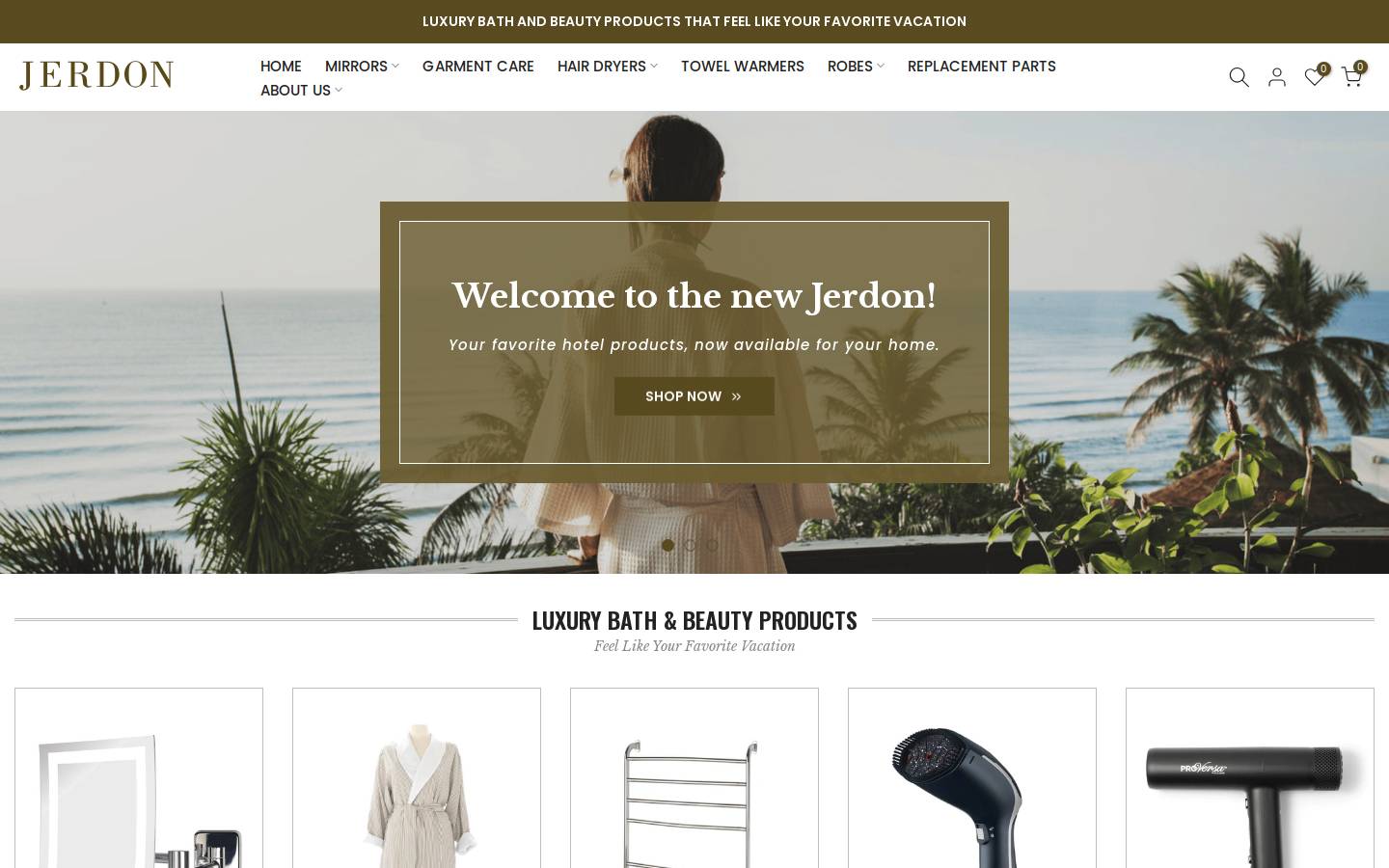 jerdonstyle.com homepage screenshot