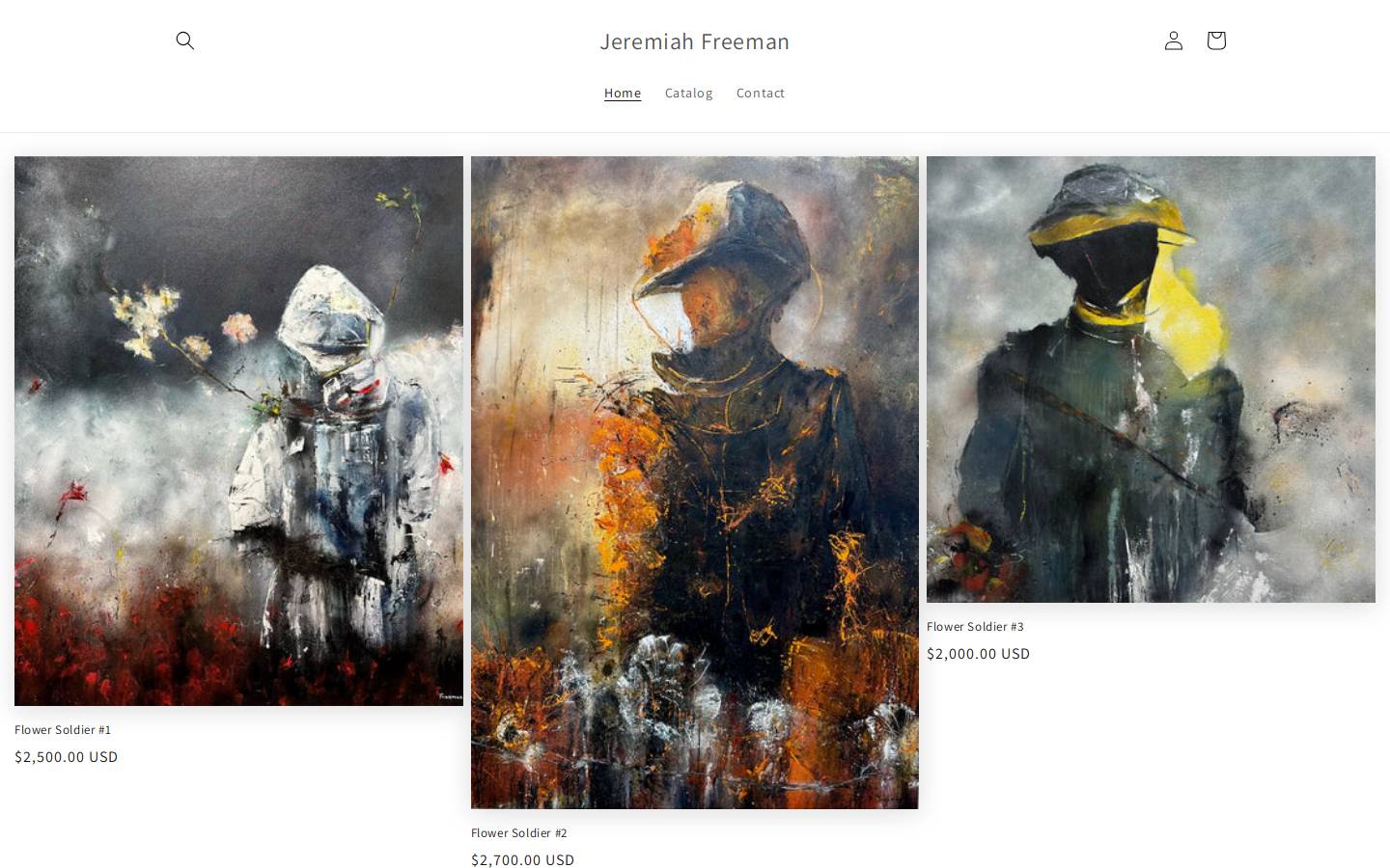 jeremiahfreeman.com homepage screenshot