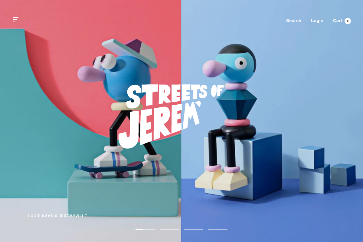 Streets of Jeremyville homepage screenshot