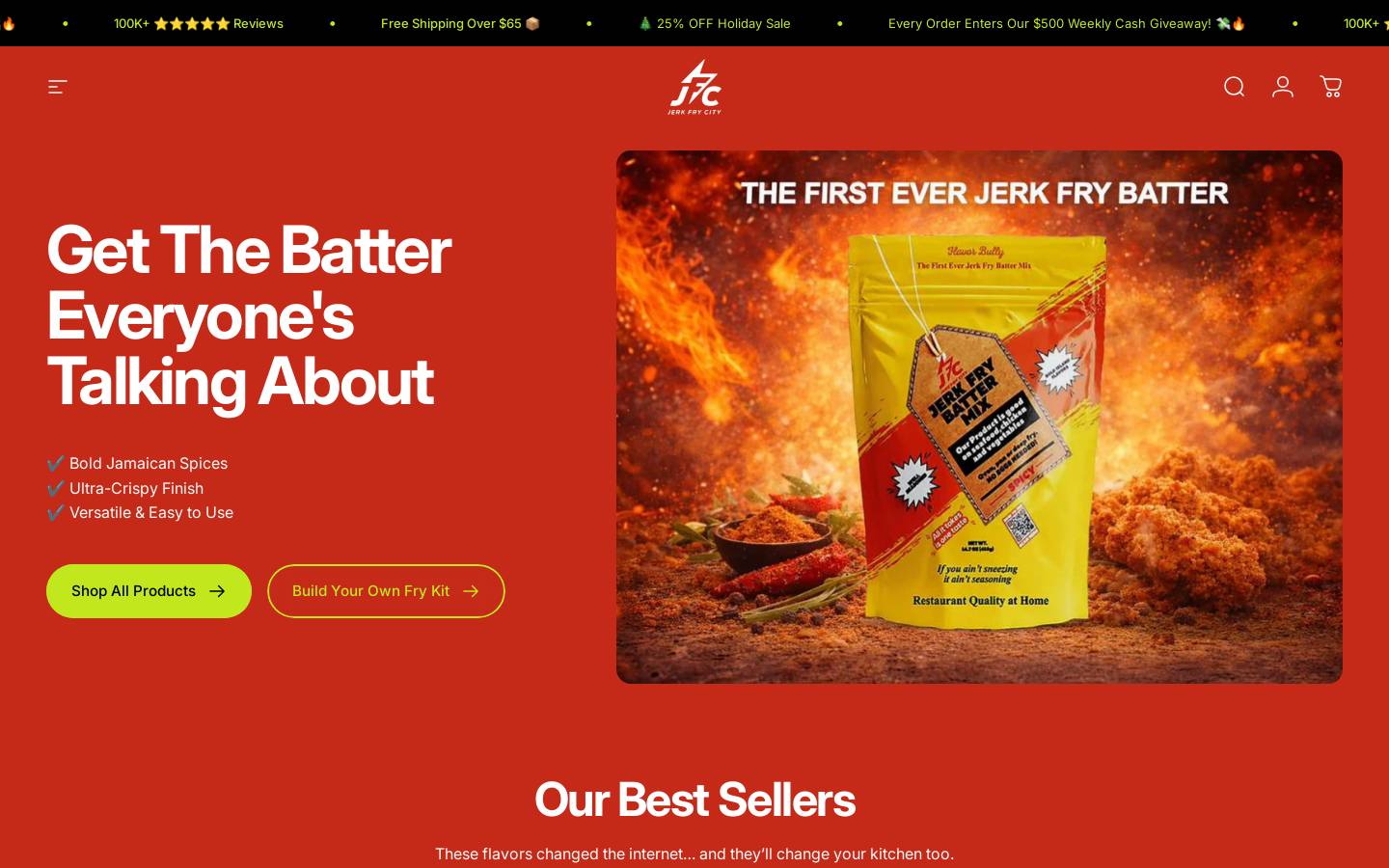 jerkfrycitybrand.com homepage screenshot