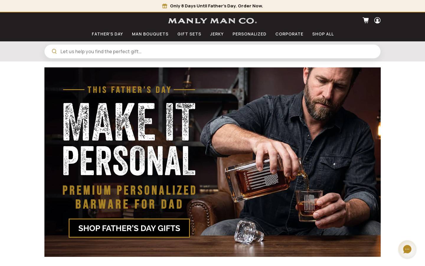 jerkybouquets.com homepage screenshot