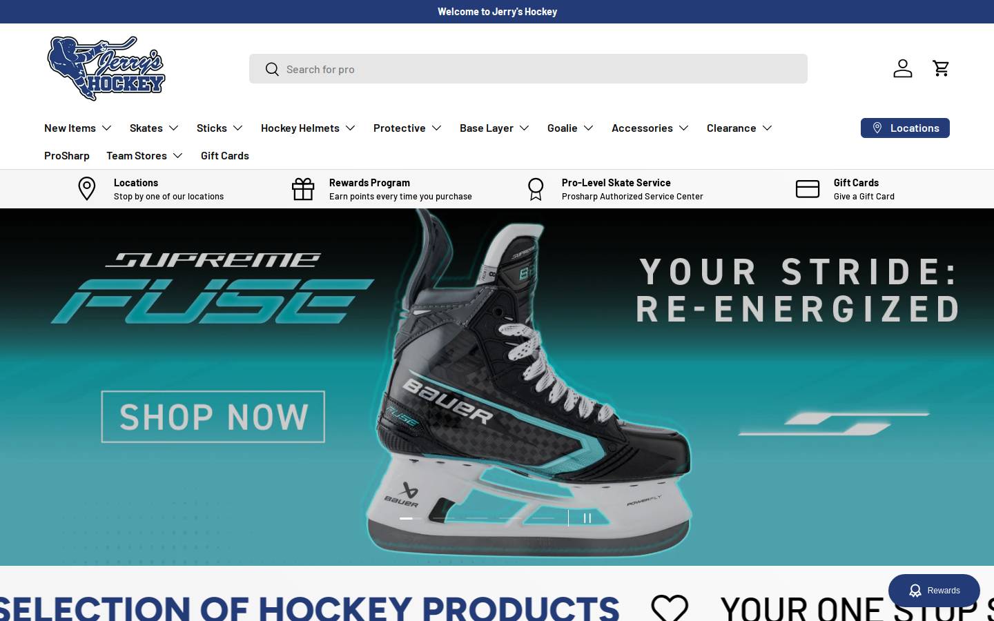 jerryshockey.com homepage screenshot
