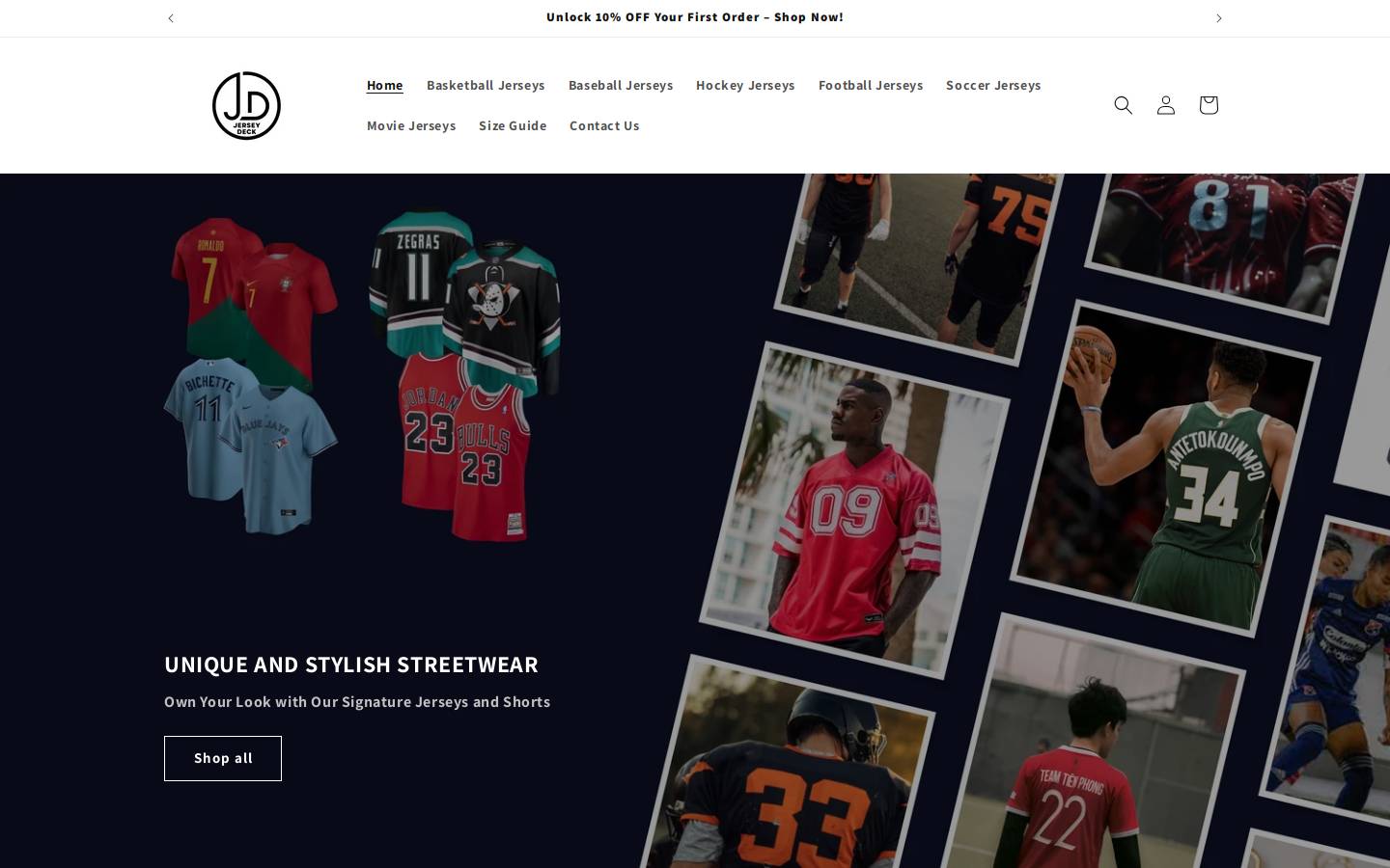 jerseydeck.com homepage screenshot