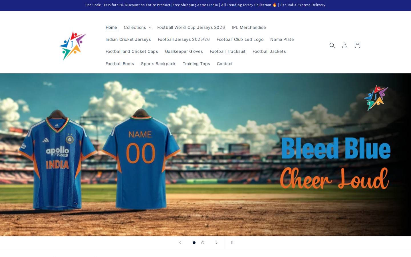 jerseyskart.com homepage screenshot