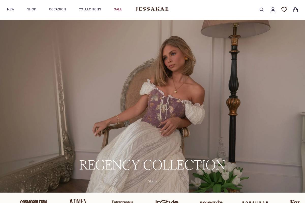 JessaKae homepage screenshot