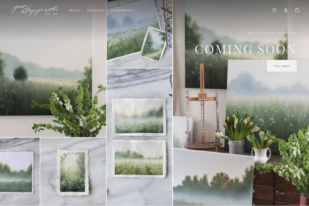 jessblazejewski.com homepage screenshot