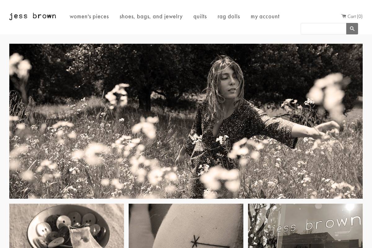 jessbrowndesign.com homepage screenshot