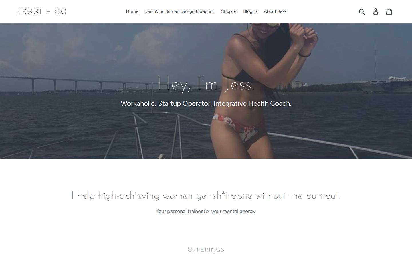 jessiandco.com homepage screenshot