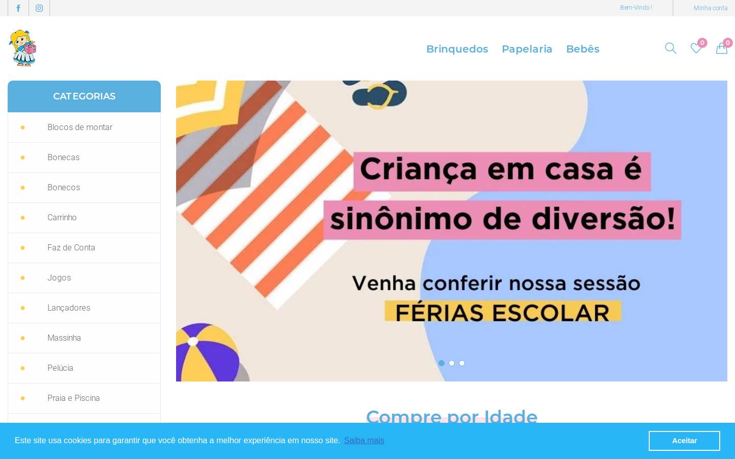 jessicapresentes.com.br homepage screenshot