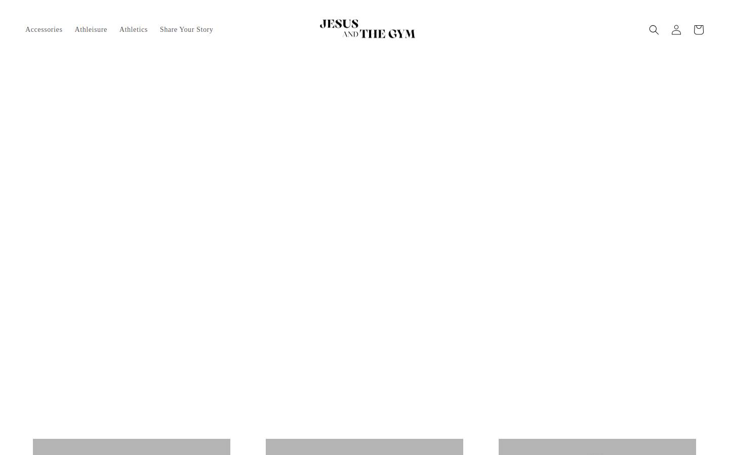 jesusandthegym.com homepage screenshot