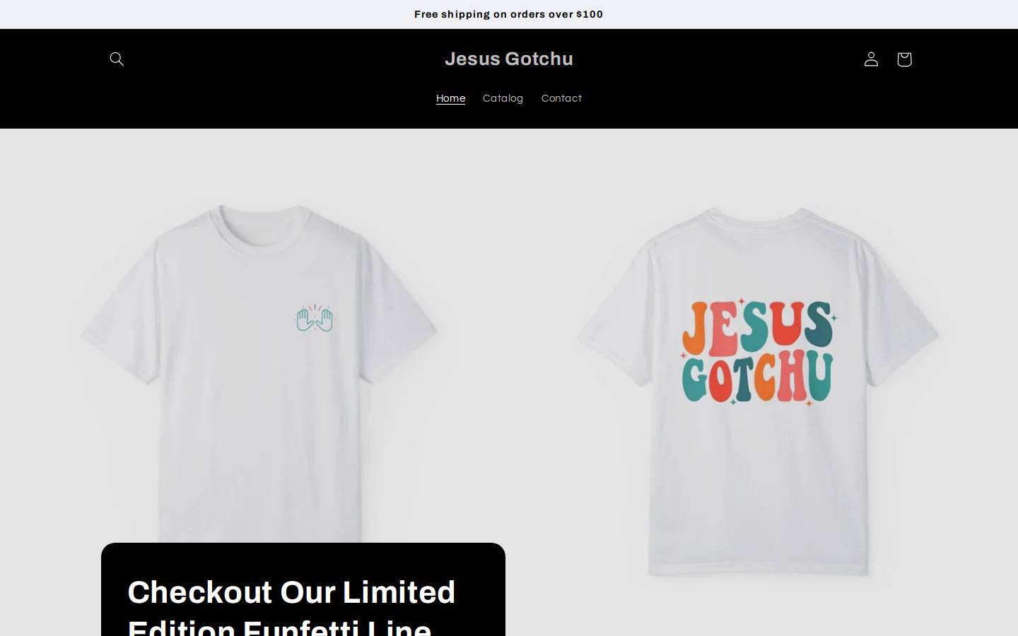jesusgotchu.com homepage screenshot