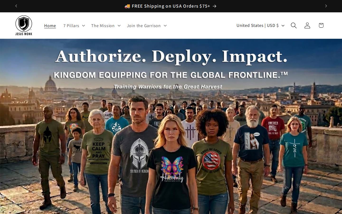 jesusmonk.com homepage screenshot