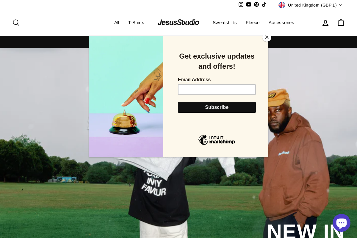 Jesus Studio homepage screenshot