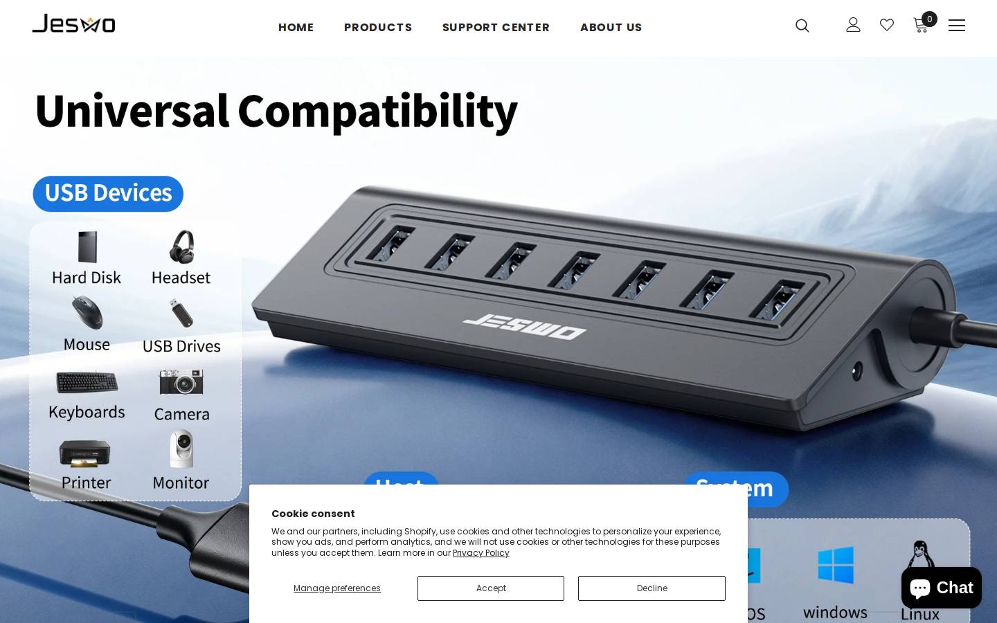 jeswo.com homepage screenshot