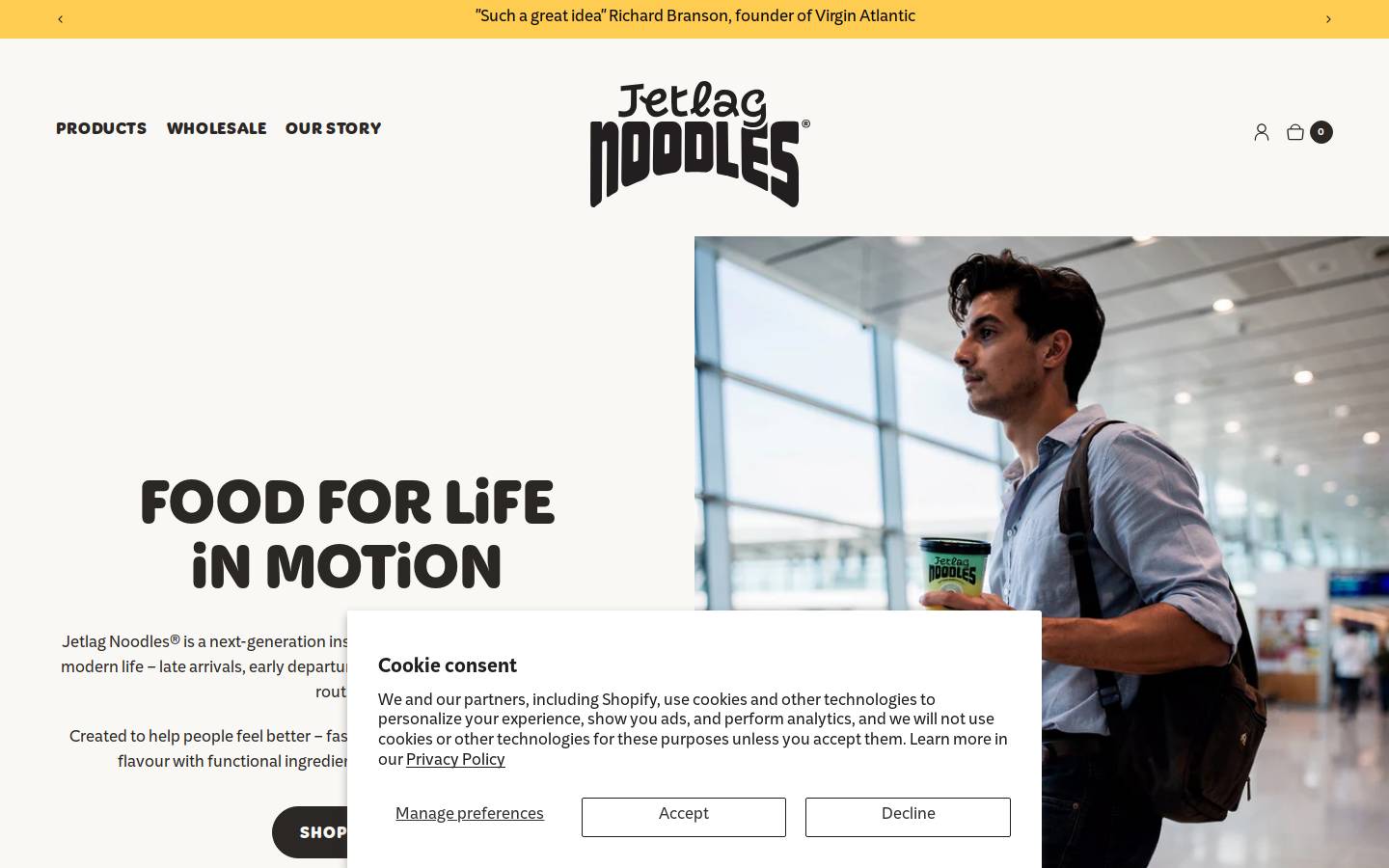 jetlagnoodles.com homepage screenshot