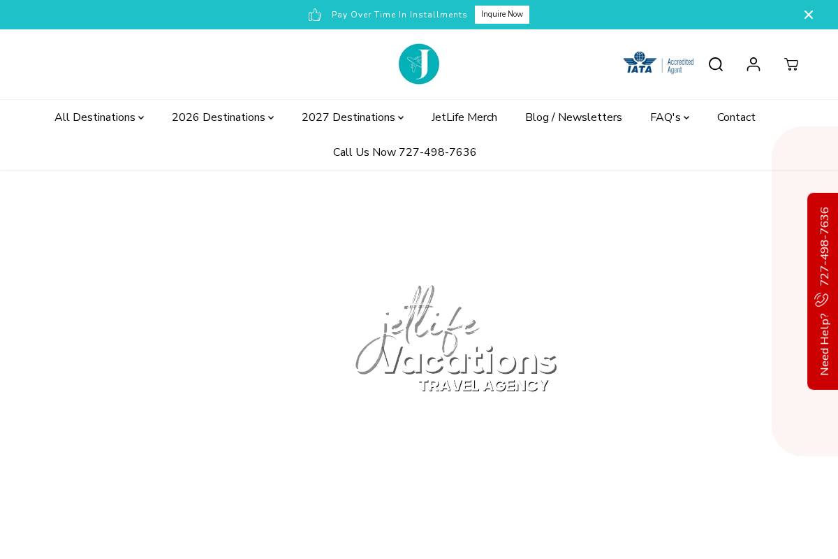 jetlifevacation.com homepage screenshot