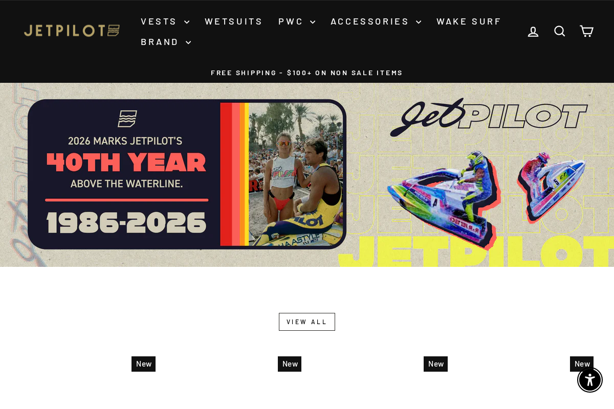 JETPILOT homepage screenshot