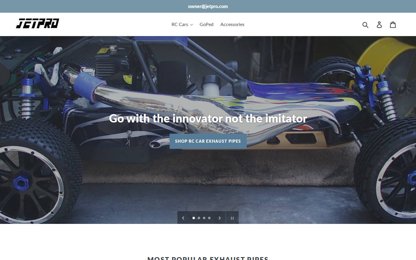 jetpro.com homepage screenshot