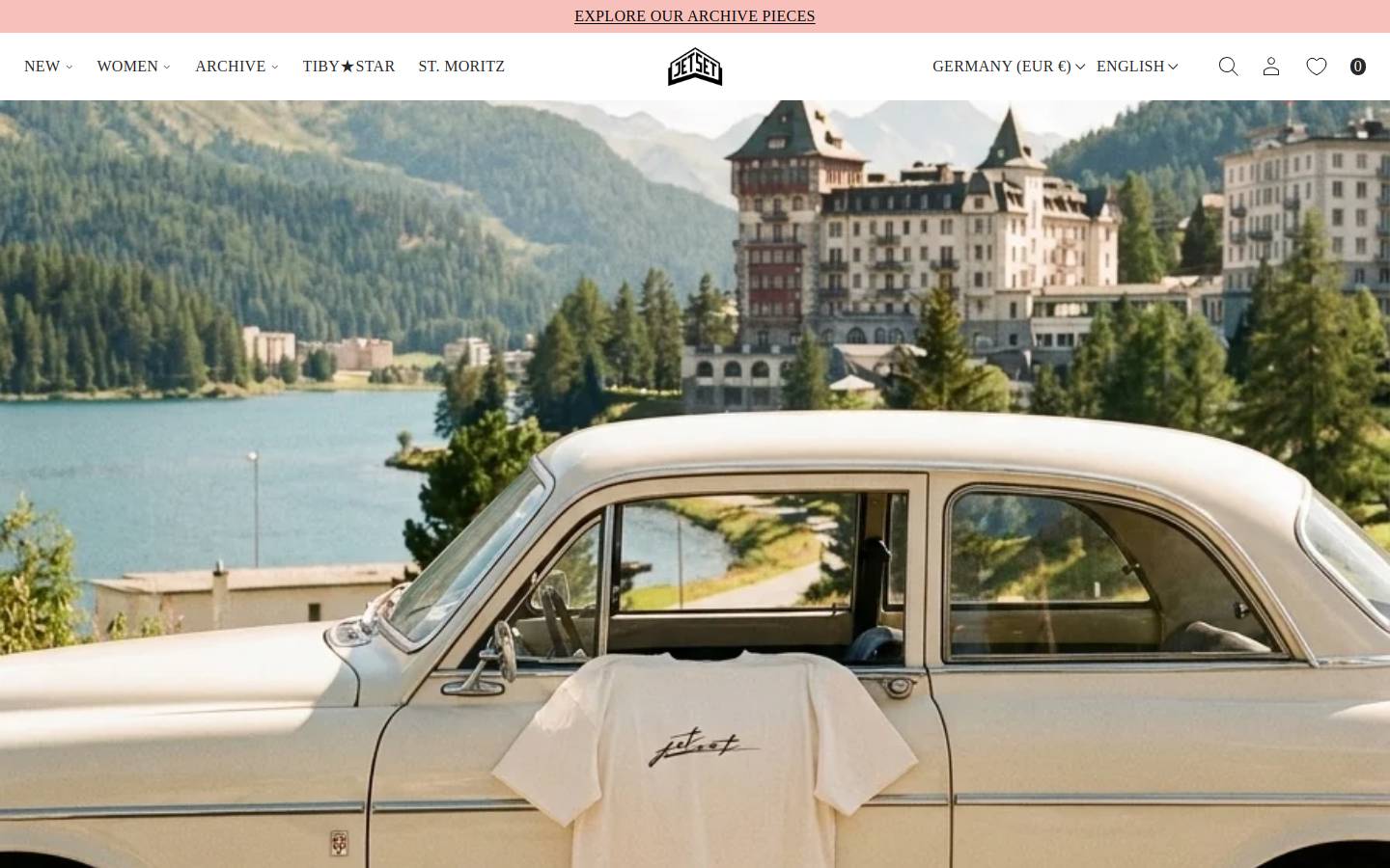 Jet Set homepage screenshot