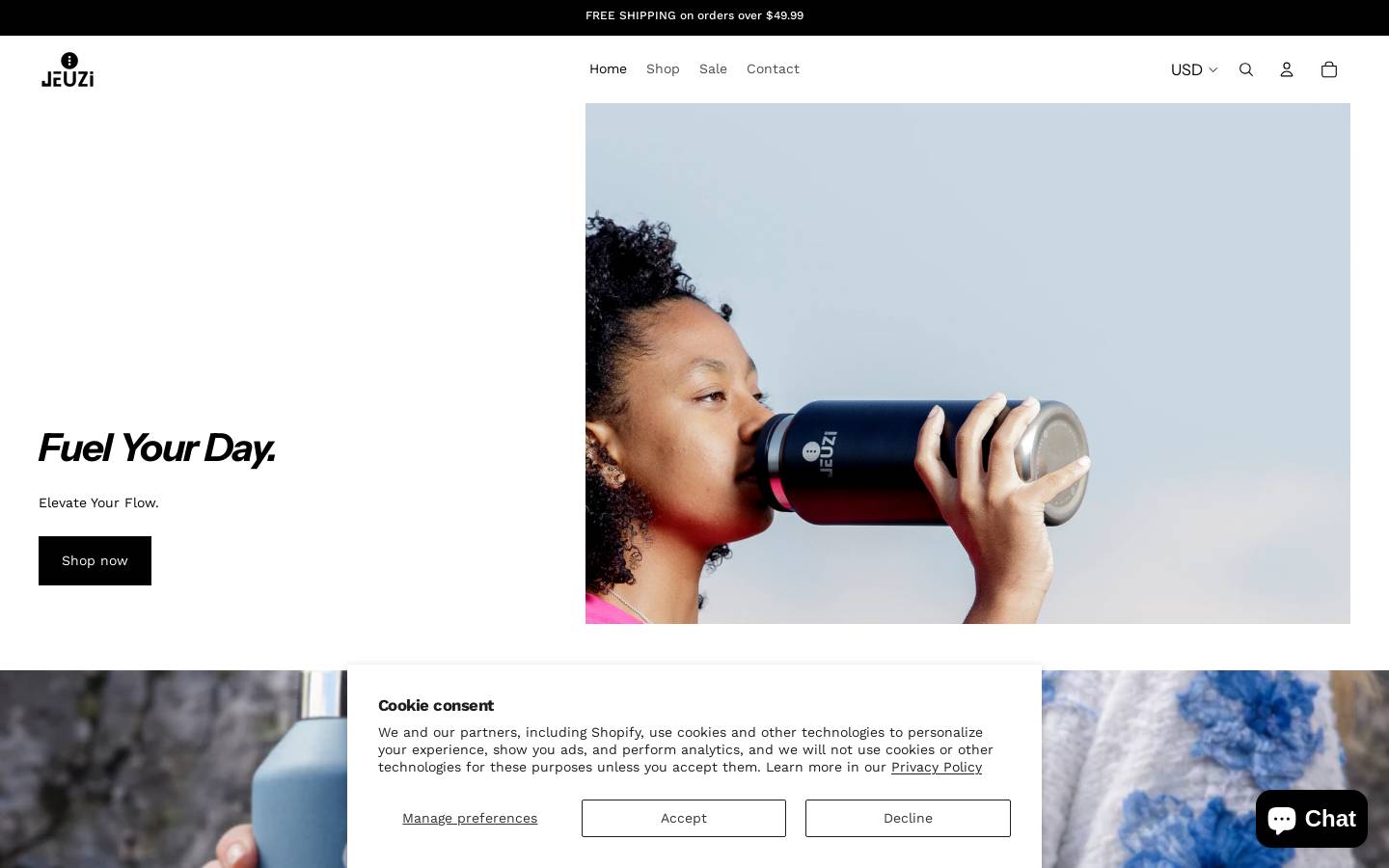 jeuzi.com homepage screenshot